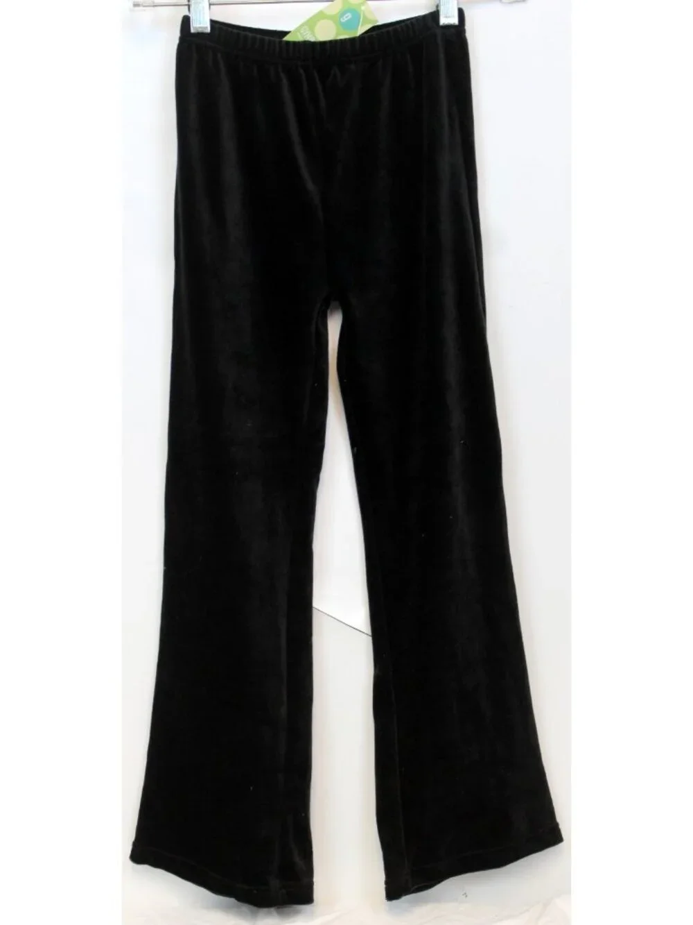 2003 Gymboree Holiday Magic Solid Black Velvet Pants sz 5 Stretch Elastic Waist